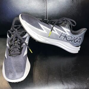 Hoka One Crescendo MD Black Running Track Shoes 1134520 BWHT Size M/9.5 W/11​